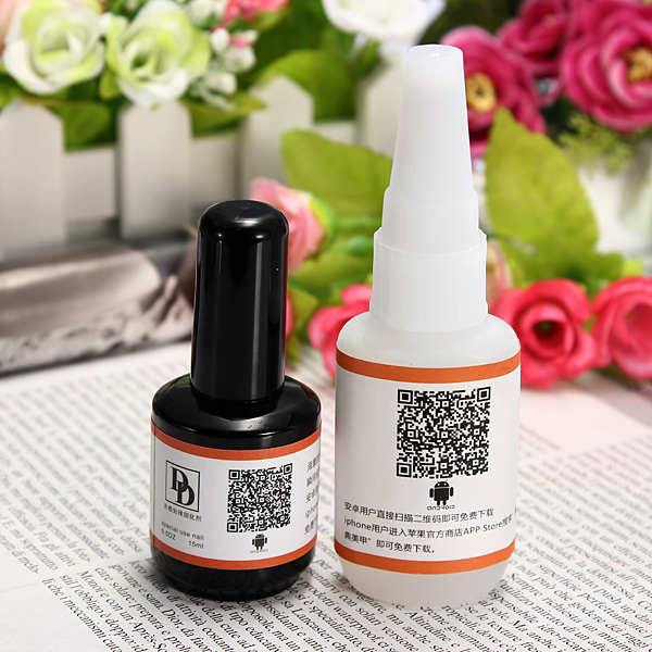Acrylic UV Gel Nail Art Tips Glue Curing Agent Non-trace Suits